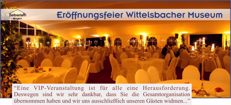 Eröffnungsfeier Zeltverleih Niederbayern