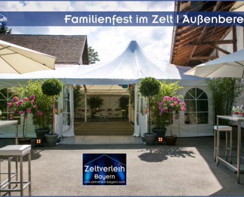 Familienfeier im Zelt von Zeltverleih Niederbayern
