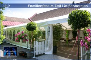 Familienfeier im Zelt von Zeltverleih Niederbayern