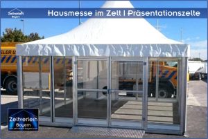 Hausmesse im Zelt Zeltverleih Niederbayern