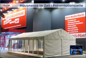 Hausmesse im Zelt Zeltverleih Niederbayern
