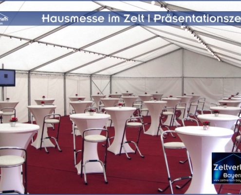 Hausmesse im Zelt Zeltverleih Niederbayern